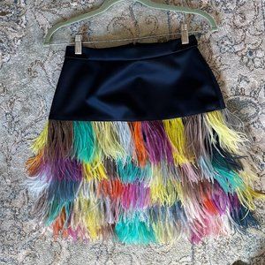 J. Crew Collection Ostrich Feather Skirt. Brand new with tags. Luxury item.